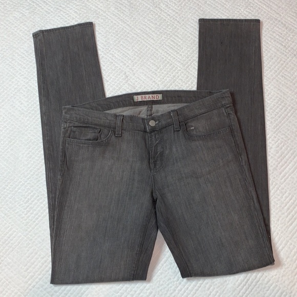 J Brand Pencil Leg Denim Jeans, Gray, Size 30 - Picture 2 of 16